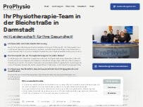 Website Screenshot ProPhysio Stefan Köstner