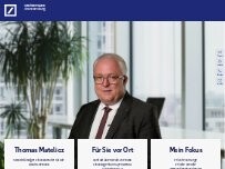 Website Screenshot Thomas Matelicz, Selbstständiger Finanzberater für die Deutsche Bank