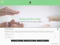 Website Screenshot Naturheilpraxis Hahn, Heilpraktiker