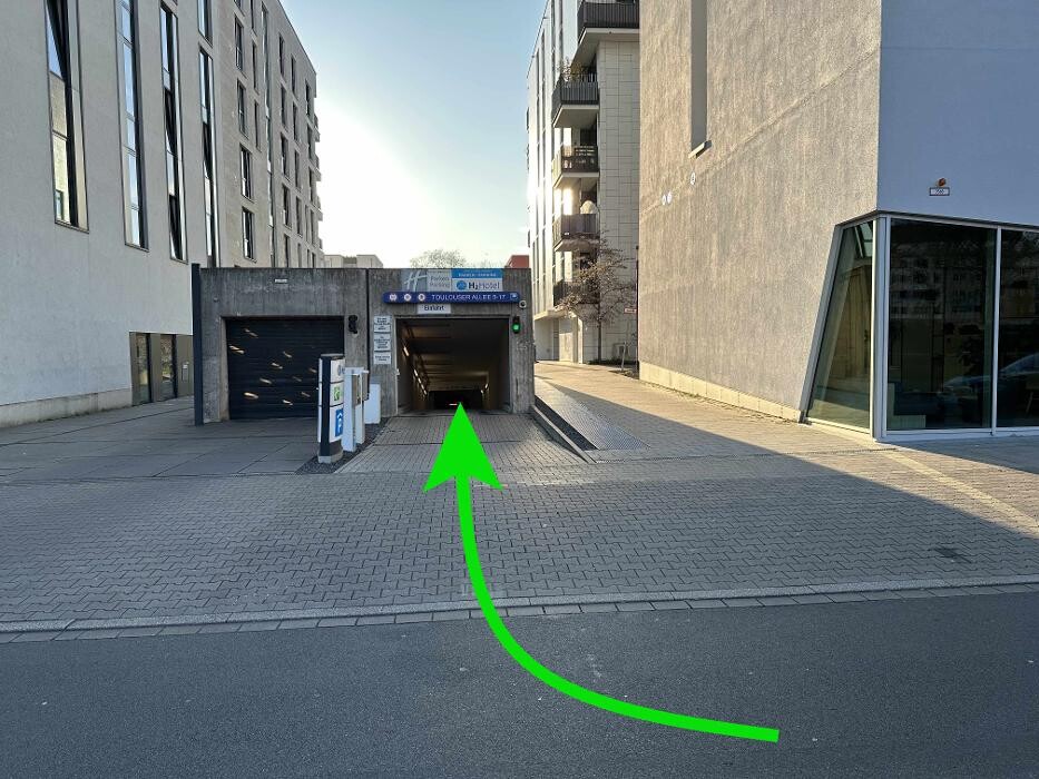 Bilder ampido Parkplatz