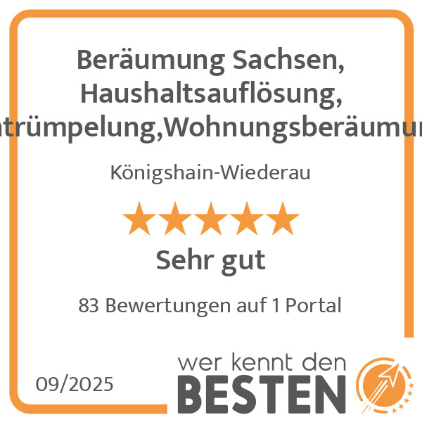 Bilder Beräumung Sachsen, Haushaltsauflösung, Entrümpelung,Wohnungsberäumung