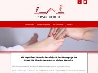 Website Screenshot Physiotherapie Miriam Marquitz