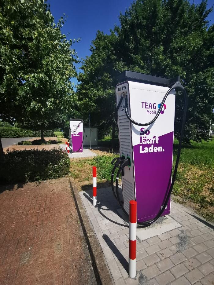 Bilder TEAG Mobil-Ladestation