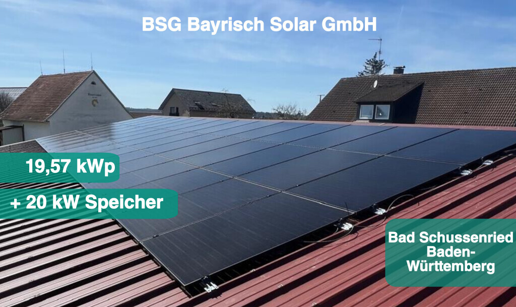 Bilder BSG Bayrisch Solar GmbH