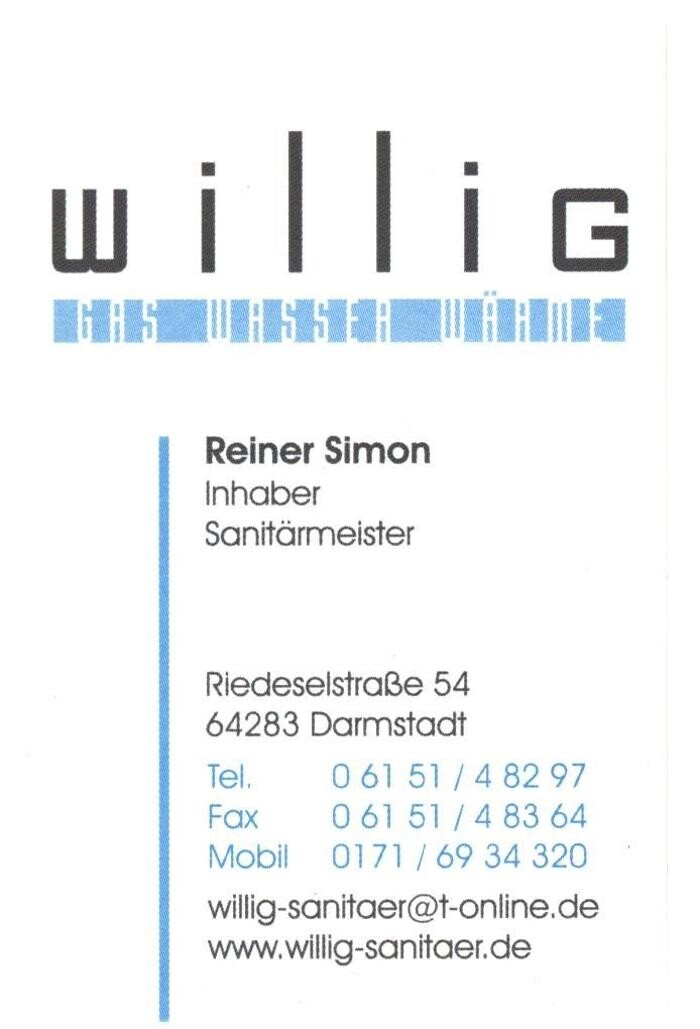 Willig Gas - Wasser - Wärme - Lüftung Reiner Simon e.K. Logo