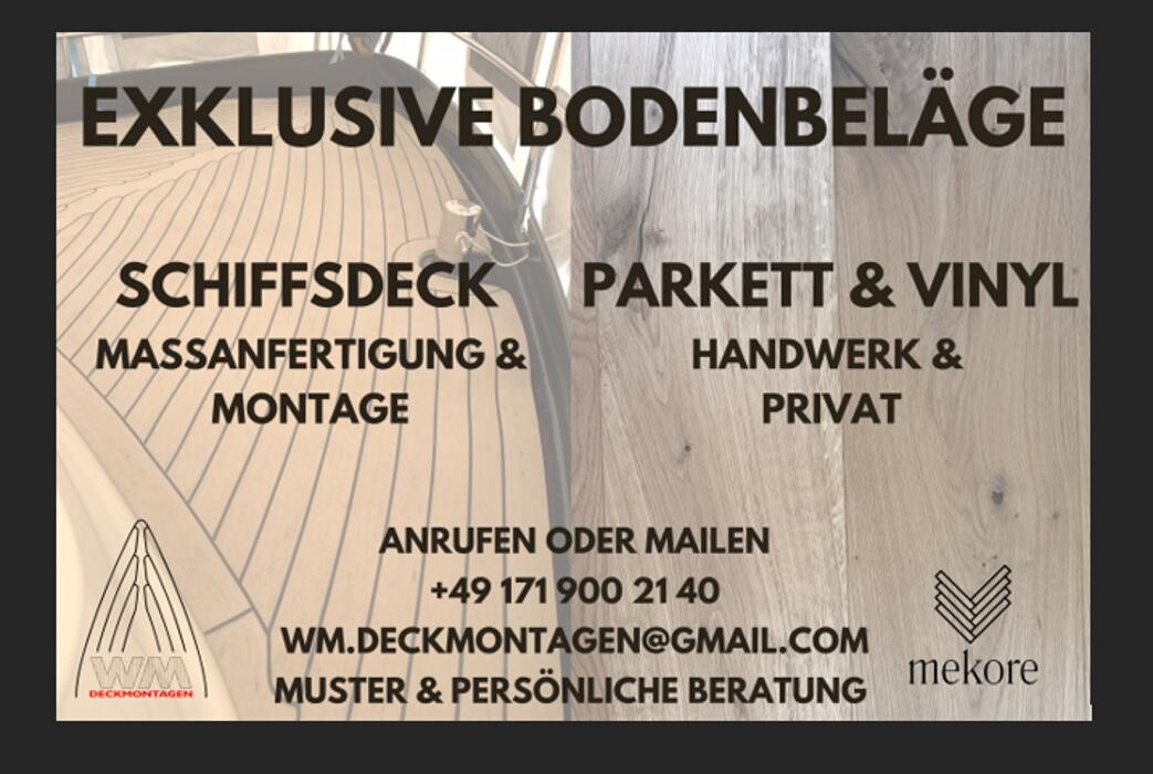 Bilder mekore | WM Deckmontagen