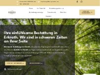 Website Screenshot Bestattung Paradise