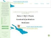 Website Screenshot Naturheilpraxis für ganzheitliche Medizin am Bodensee Letz-Zeller