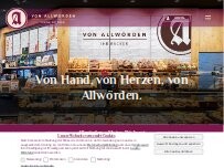 Website Screenshot Bäckerei Allwörden