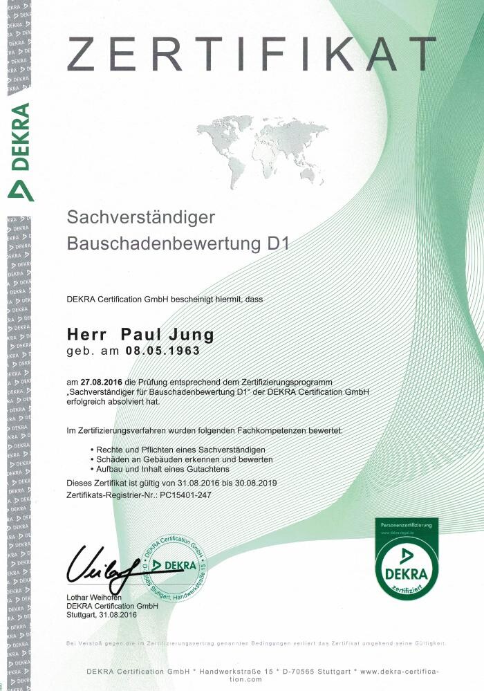 Bilder Sachverständigenbüro Jung