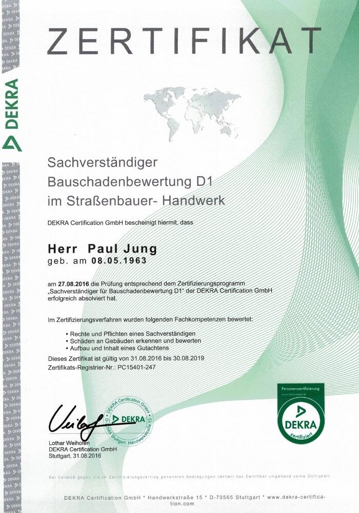 Bilder Sachverständigenbüro Jung