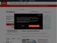 Website Screenshot ATU Münster