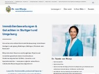 Website Screenshot Sachverständigenkanzlei | Dr. von Khurja