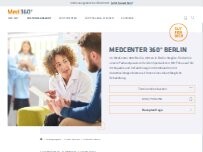 Website Screenshot MedCenter 360° Berlin-Steglitz