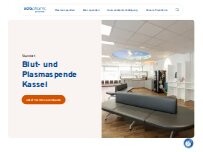 Website Screenshot Blut- und Plasmaspende Kassel Octapharma Plasma GmbH