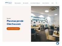 Website Screenshot Plasmaspende Oberhausen Octapharma Plasma GmbH