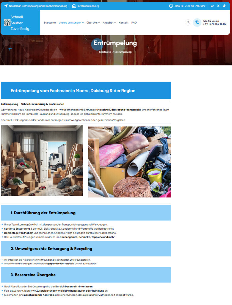 Bilder Nordclean Entrümpelung und Haushaltsauflösung