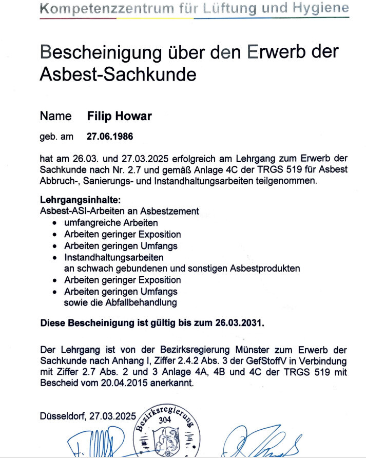 Bilder HBV Bauvorbereitung