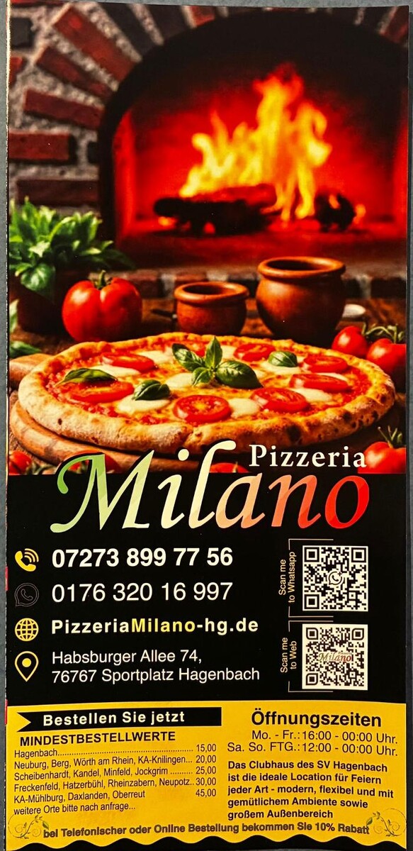 Bilder Pizzeria Milano Hagenbach