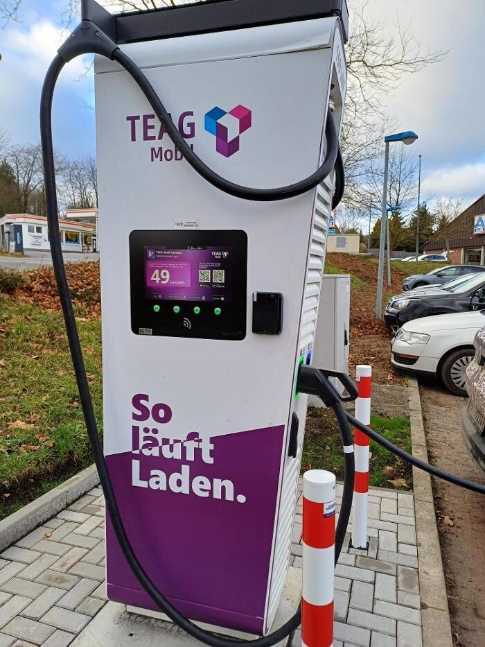Bilder TEAG Mobil-Ladestation