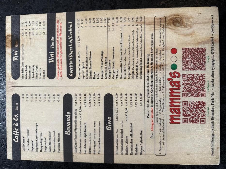 Bilder mamma's Ristorante