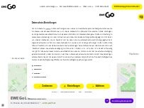 Website Screenshot EWE Go Ladestation