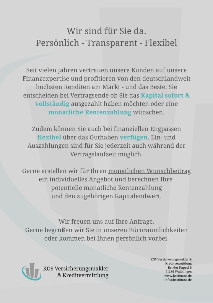 Bilder KOS Versicherungsmakler & Kreditvermittlung