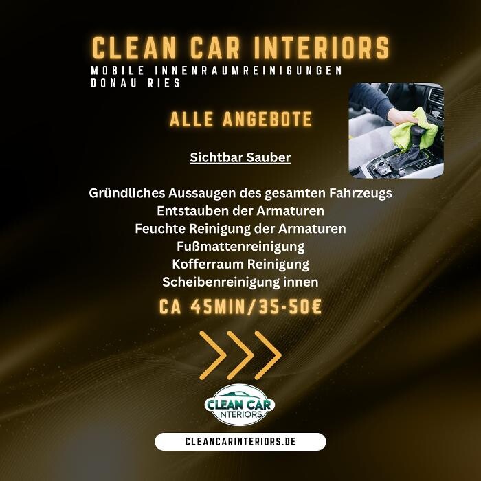 Bilder Clean Car Interiors - Innenraumreinigung