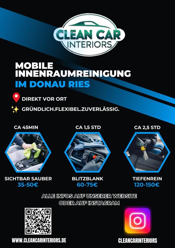 Bilder Clean Car Interiors - Innenraumreinigung