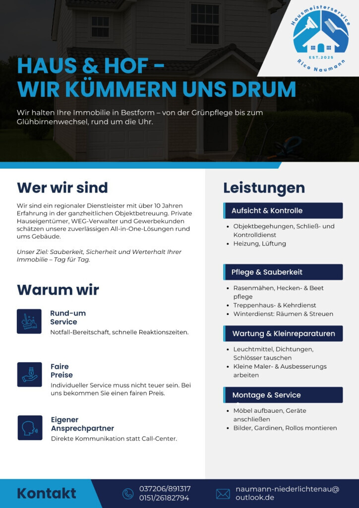 Hausmeisterservice Rico Naumann Logo