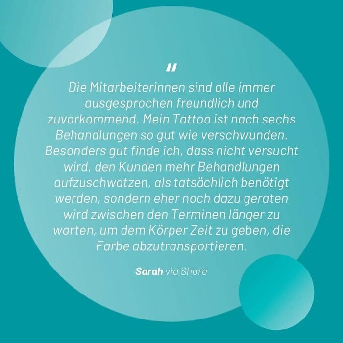 Bilder ENDLICH OHNE Tattooentfernung Filiale Kiel