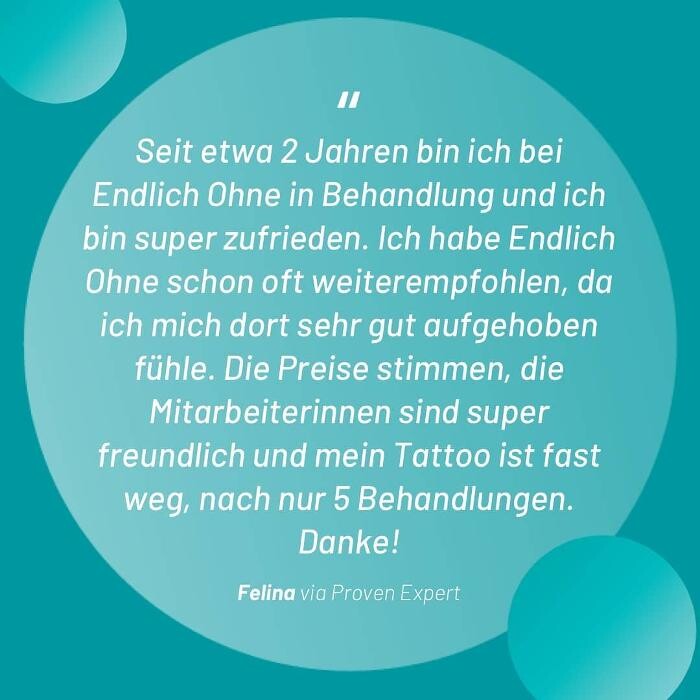 Bilder ENDLICH OHNE Tattooentfernung Filiale Kiel
