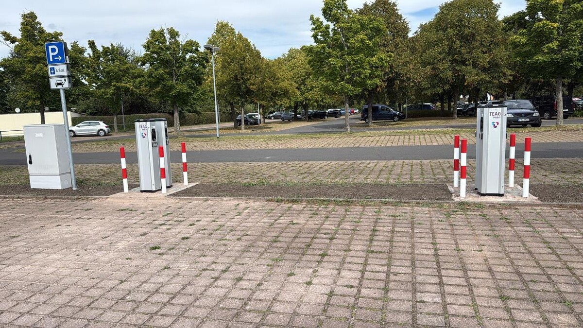 Bilder TEAG Mobil-Ladestation