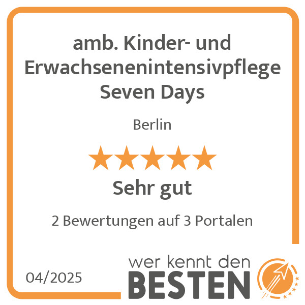 Bilder amb. Kinder- und Erwachsenenintensivpflege Seven Days