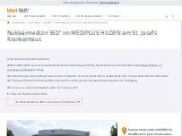 Website Screenshot Nuklearmedizin 360° - Praxis im MEDIPLUS HILDEN Am St. Josefs Krankenhaus