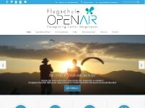 Website Screenshot Flugschule OpenAir GbR