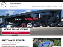 Website Screenshot Autohaus Zeller GmbH Nissan-Vertragshändler