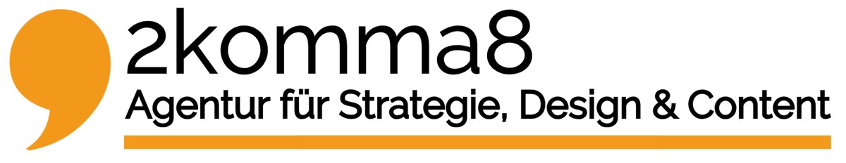 2komma8 | Agentur für Strategie, Design & Content Logo