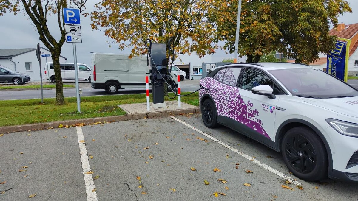 Bilder TEAG Mobil-Ladestation