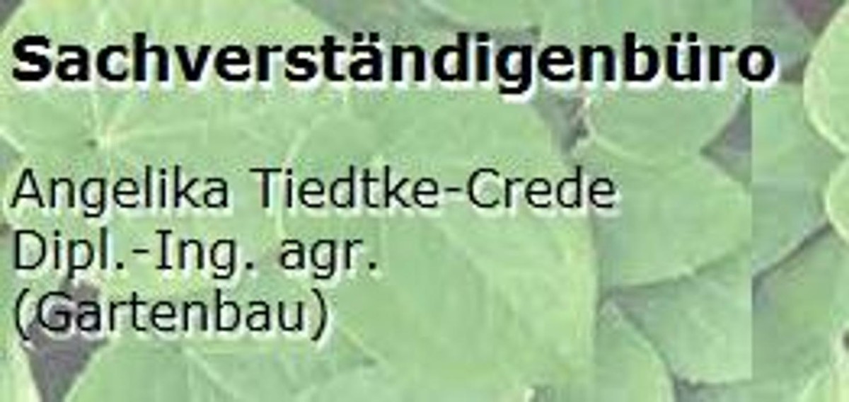 Sachverständigenbüro Dipl.-Ing. agr. Angelika Tiedtke-Crede öbv Sachverständige LWK Niedersachsen Logo