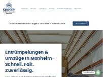 Website Screenshot Mücahid Öztürk Krieger Entrümpelungen und Umzüge