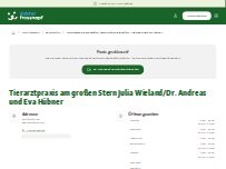 Website Screenshot Tierarztpraxis Julia Wieland Tierärztin