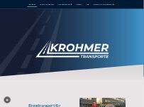 Website Screenshot Krohmer Transporte