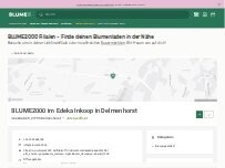 Website Screenshot BLUME2000 im Edeka Inkoop in Delmenhorst