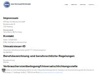 Website Screenshot HTE Hightech – Elektrotechnik GmbH