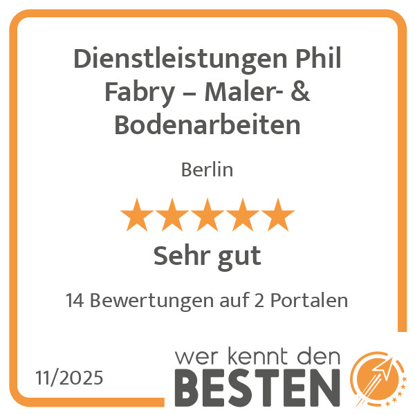 Bilder Dienstleistungen Phil Fabry – Maler- & Bodenarbeiten