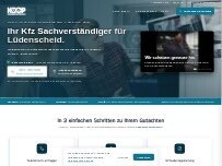 Website Screenshot Andreas Koop Kfz Gutachter Lüdenscheid  Zentrum  Kfz Sachverständigenbüro Sauerland