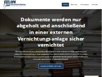 Website Screenshot Aktenvernichtung Wassenberg