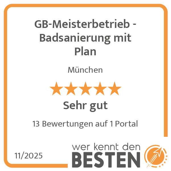 Bilder GB-Meisterbetrieb - Badsanierung mit Plan