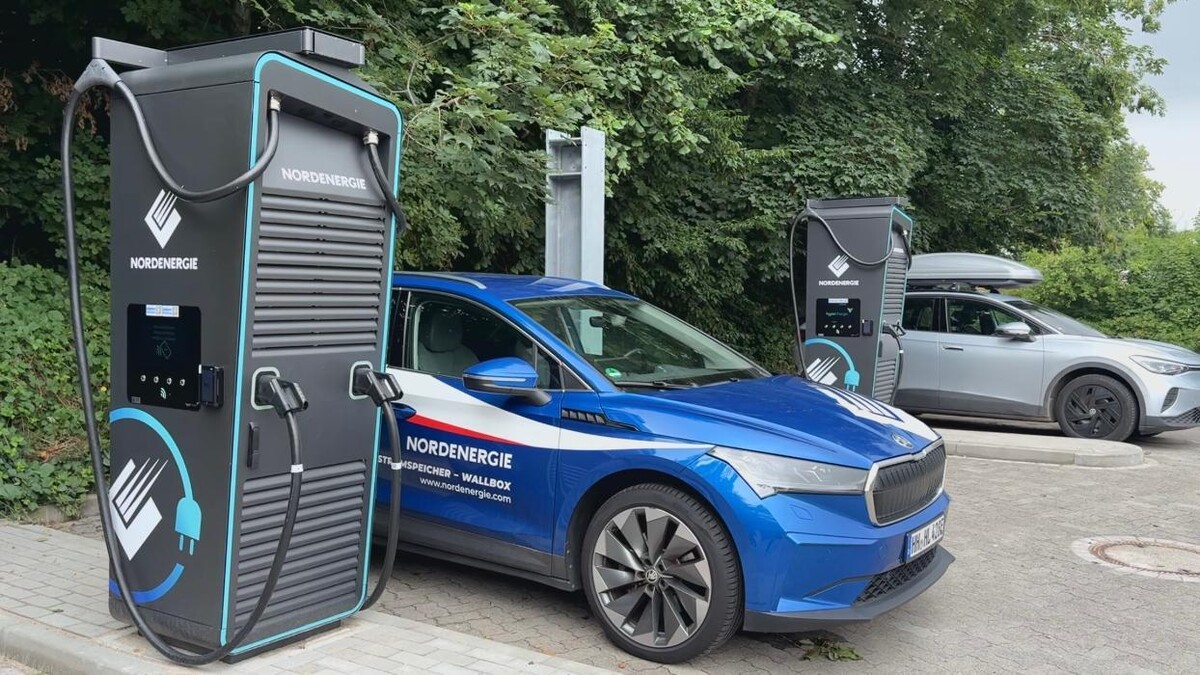 Bilder NORDENERGIE Ladestation Friedrichstadt
